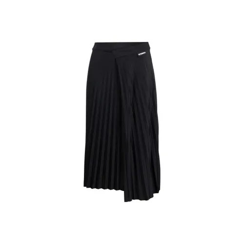 Vetements Черная Женская Повседневная Длинная Юбка