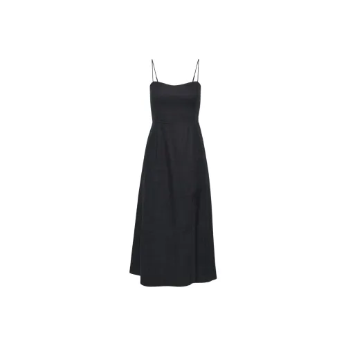 ARITZIA WILFRED Barrafina Linen Dress Slip Dress Women's Dark Night Dark Blue Dark Night Marine
