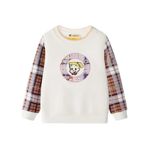 FILA KIDS x YUANTIANZHI LIANMINGKUAN Толстовка Cloud White для детей 3-7 лет