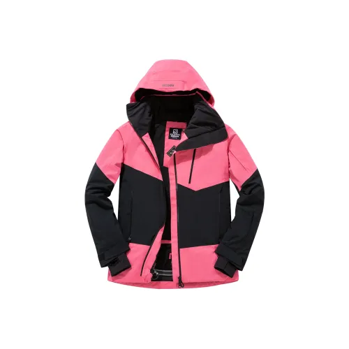 SALOMON Персиково-розовый Женская лыжная куртка