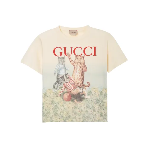 GUCCI Бежевый Kids Т-рубашки