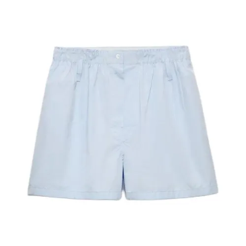 PRADA FW25 Повседневные шорты Женские Синие
