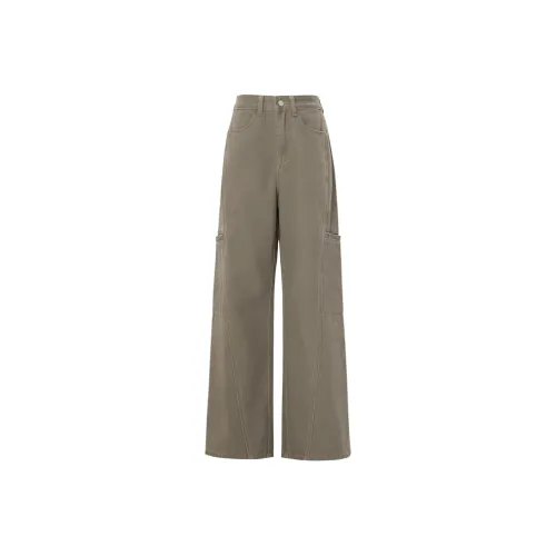 Розовые Джинсы Женские Кофейно-зеленый