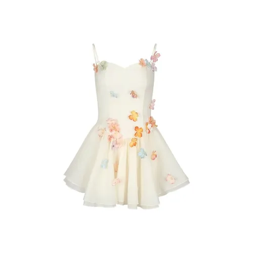 XIAOJUCHUANLI Slip Платье Женское Экрю