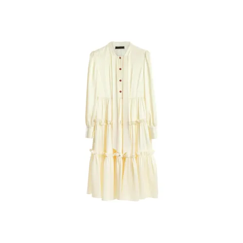 NancyCavally Длинное платье с длинными рукавами женское