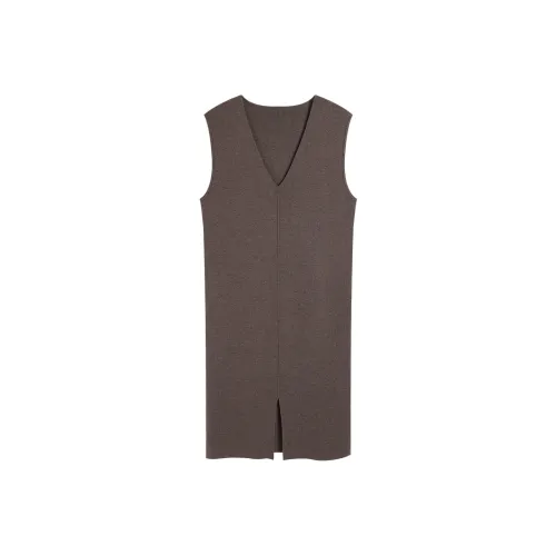 NOURSE Без рукавов Платье Женские Pulp Оболочка Коричневый