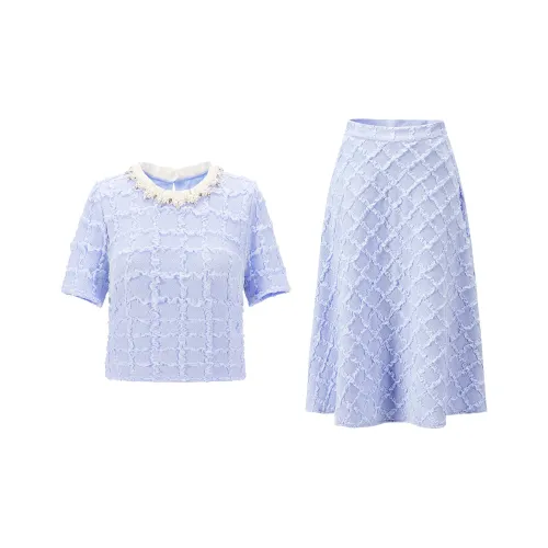 CHICHY CHICHY Повседневный костюм женский прохладный ветер синий