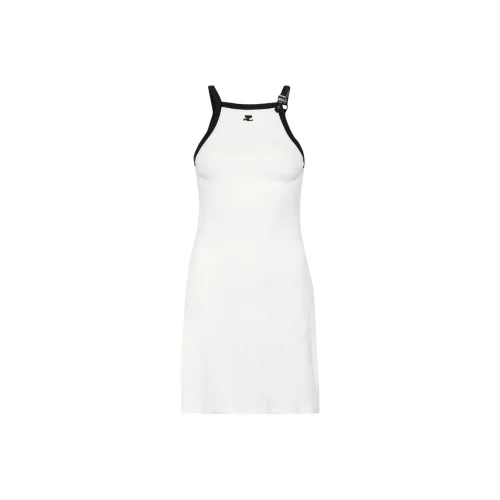 COURREGES Белый Женские Слип-платья