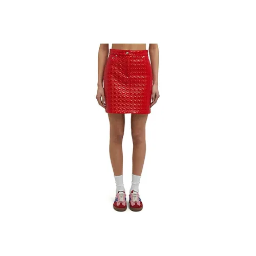 MSGM Красный Женские Повседневные Короткие Юбки
