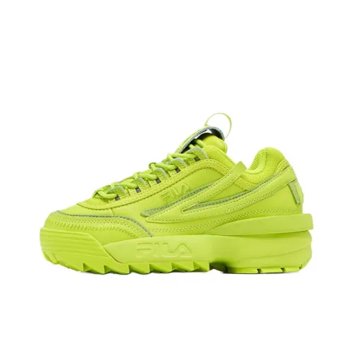 FILA KIDS Disruptor II Exp Anti KICK Амортизация Низкий Топ Детские Лайфстайл Обувь Зеленый Подростки