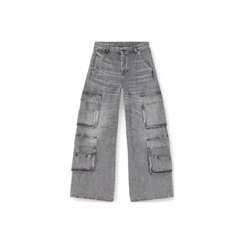 DIESEL D CARGO Серые Женские Джинсы