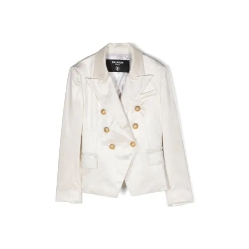 BALMAIN Kids Куртки Экрю