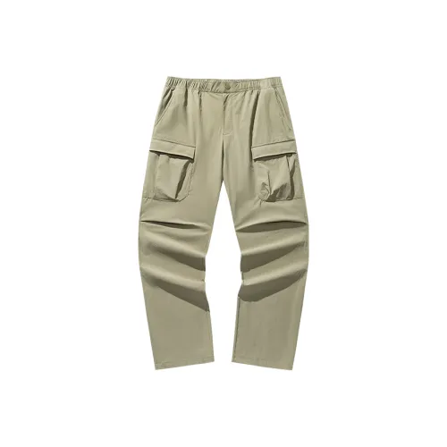 ANTA Все Погода Повседневные брюки Мужской Озерный зеленый