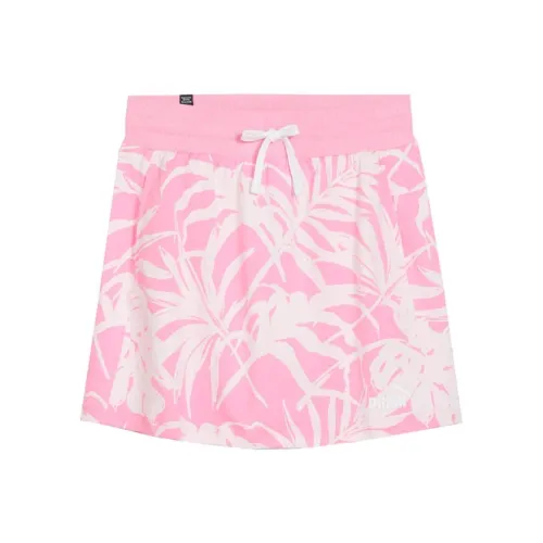 PUMA Юбка Palm Resort ESS+ Femme Повседневная Короткая Юбка Женская Розовая