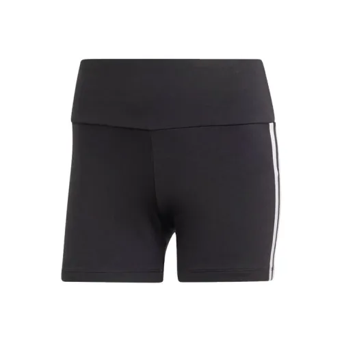 Adidas Originals 3 Stripes 1 4 Хлопок Леггинсы Спортивные шорты Женские Черный