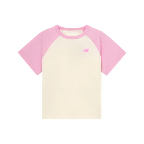 New Balance совместный бренд Белый Розовый KIDS T-рубашки