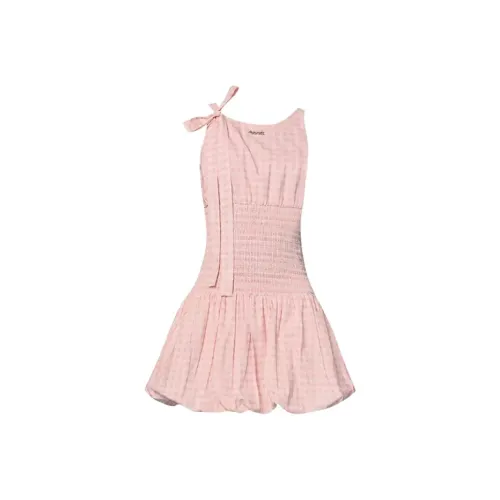 MIMOSA CHUR Без рукавов Платье Женское Розовое