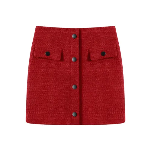 Karl Lagerfeld Повседневные короткие юбки Женские Red