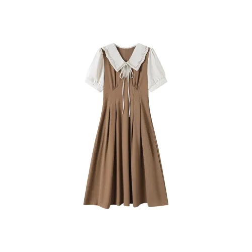 GULIANFEI Короткий рукав Платье Женское