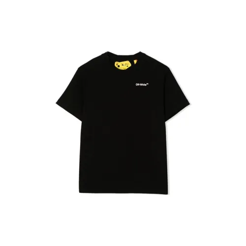 Off Белый FW22 Черный Kids T Рубашки