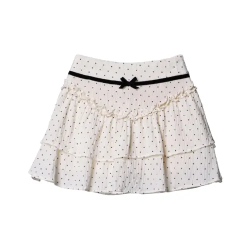 Wen Shan Повседневные короткие юбки Женские Абрикос