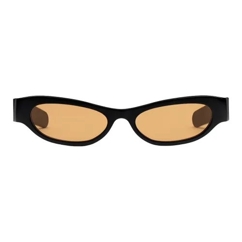 GUCCI Металлический ацетат Кошачий глаз Солнцезащитные очки Унисекс Черный