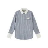 Синий и белый, полосы -- топ