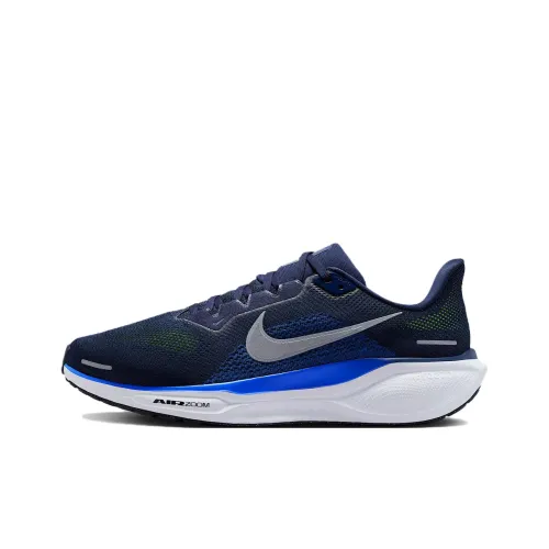 Nike Pegasus 41 Slip-resistant Abrasion-resistant Low Top Беговые кроссовки Мужские Blue