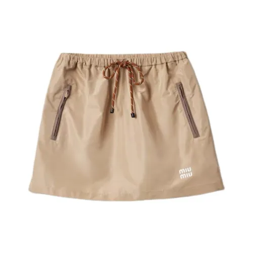 MIU MIU Повседневные короткие юбки Женские Хаки