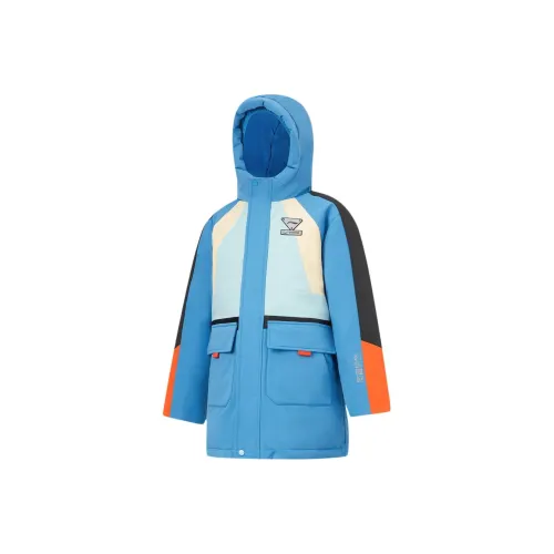 LINING YOUNG Пуховик Rock Серый Синий Пресный Fog Хаки Детский