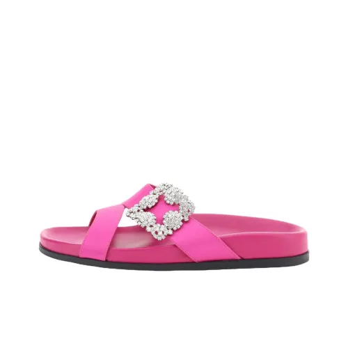 MANOLO BLAHNIK Слипоны Женские Персиково-розовый