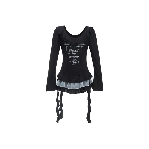 MTHE Длинное платье с длинными рукавами женское