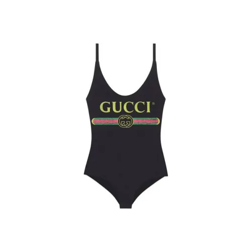 GUCCI Черные Женские Ван-Пис Купальники