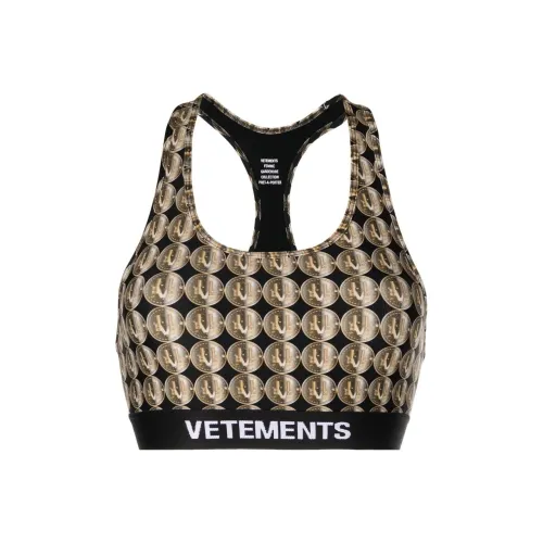 Vetements Золотой Женское Спортивное Белье