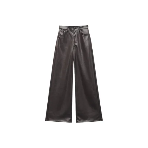 RAG BONE Кожаные брюки женские черные