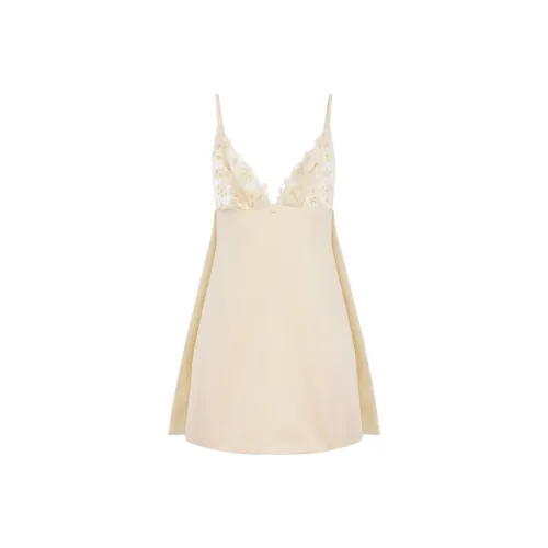 Elisabetta Franchi Slip Платье Женское Бежевое