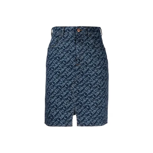 See By Chloe Джинсовые короткие юбки Женские Темно-синий