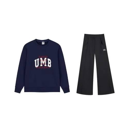 Umbro Броня Blue top+Черный цвет глаз Брюки Женские Повседневные костюмы