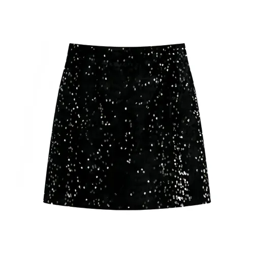 Mu Qingqing Повседневные короткие юбки Женские Черный