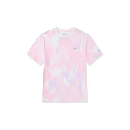 QIAODAN Сладкий розовый Full Print Школьный возраст T Рубашка