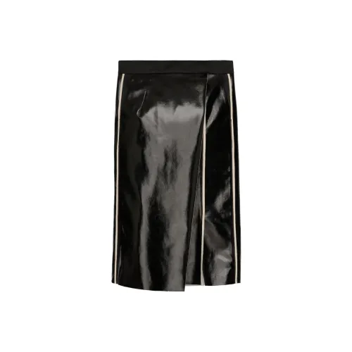 ZARA Черные Женские Повседневные Длинные Юбки