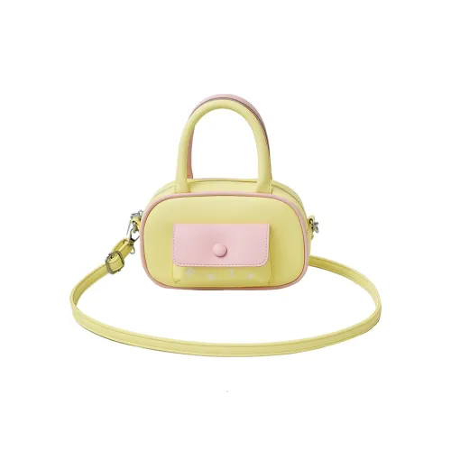 Homeboisportclub ПУ (полиуретан) Боулинг Сумка Женская Сумка Желтый Белый Фиолетовый Серебряный