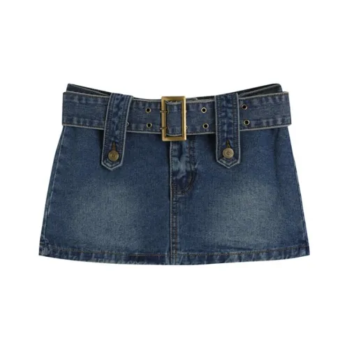 ETSE Повседневные короткие юбки Женские Blue