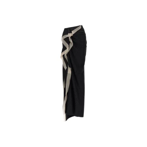 DRIES VAN NOTEN Серый Женские Повседневные Длинные Юбки