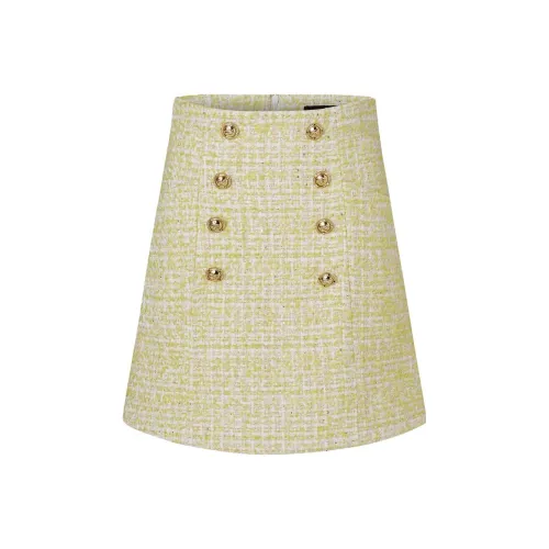 KARL LAGERFELD Повседневный Длинный Юбка Женские Желтый