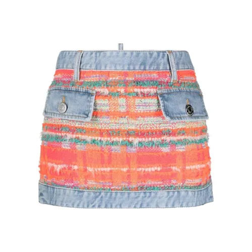 DSQUARED 2 SS23 Джинсовые короткие юбки Женские Светло-синий