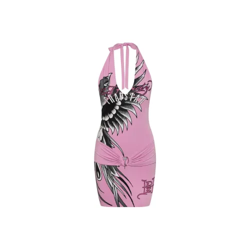 Ed Hardy Trapstar Collaboration Розовые Женские Слиплатья
