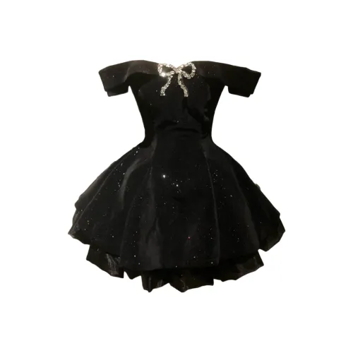 JOSR Без рукавов Платье Женское Черное