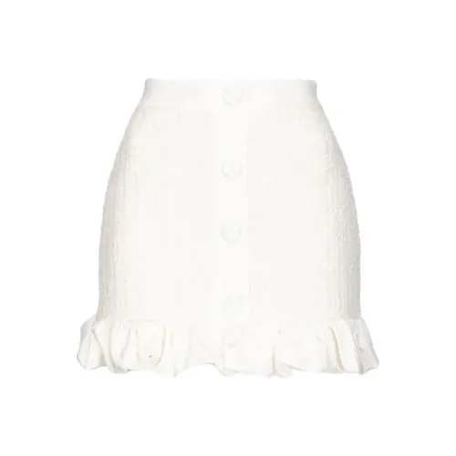 PINKO Белая Женская Повседневная Короткая Юбка