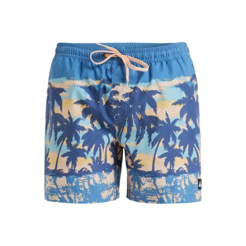 Quiksilver Мужские Плавательные Шорты Синего Цвета